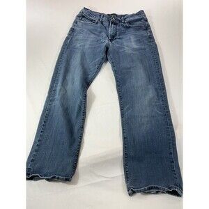 Lucky Brand 181 Relaxed Straight Jeans Mens 32x30 Blue Denim Mid Rise Classic